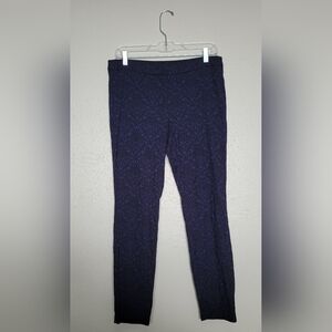 Kenar Dark Blue Floral Tapered Leg Workwear Pants